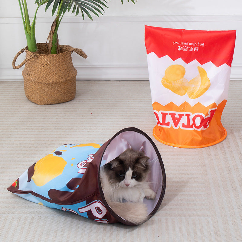 Crinkle Cat Tunnel Toy